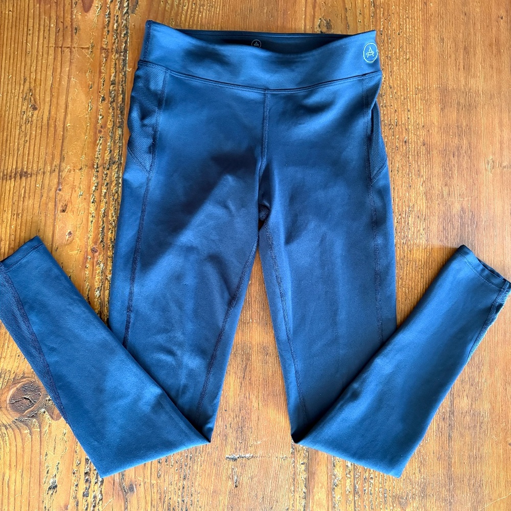 Aether Dark Navy Long Leggings Size 2 Made in the USA